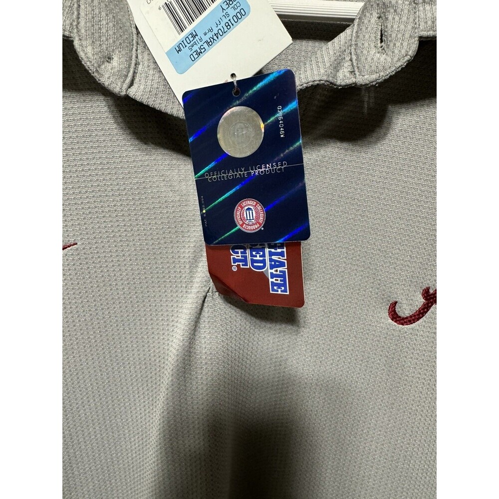 University of Alabama Nike Polo Crimson And Gray Size M NWT Roll Tide - Picture 9 of 16